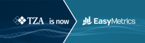 TZA is Easy Metrics - TZA logo morphing to Easy Metrics logo
